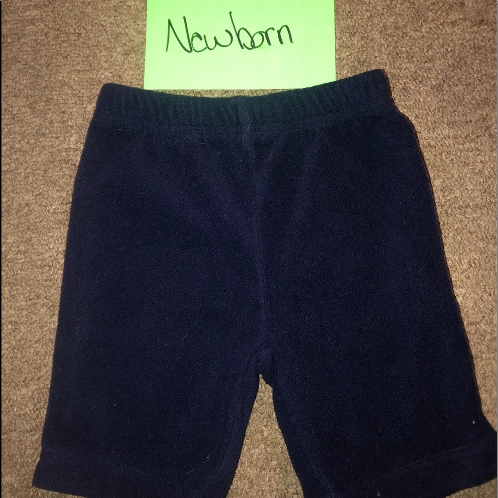 Fleece navy pants